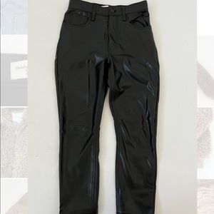 Abercrombie and fitch faux leather pants